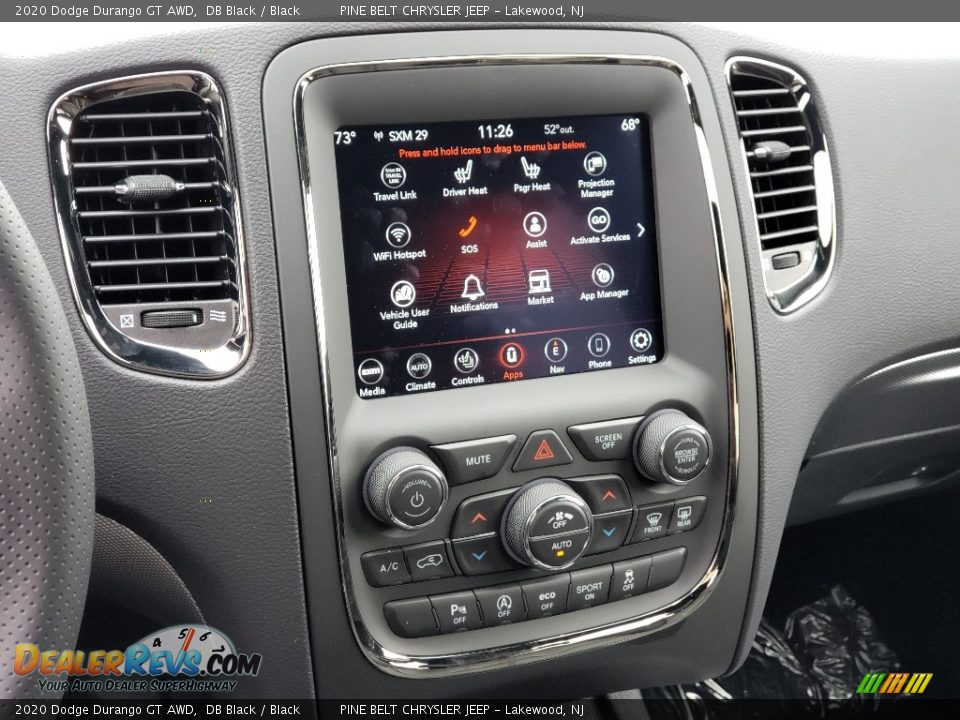 2020 Dodge Durango GT AWD DB Black / Black Photo #12