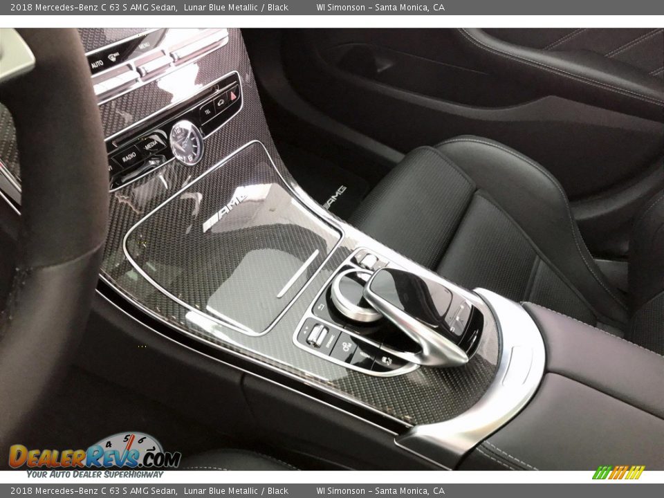 2018 Mercedes-Benz C 63 S AMG Sedan Lunar Blue Metallic / Black Photo #7