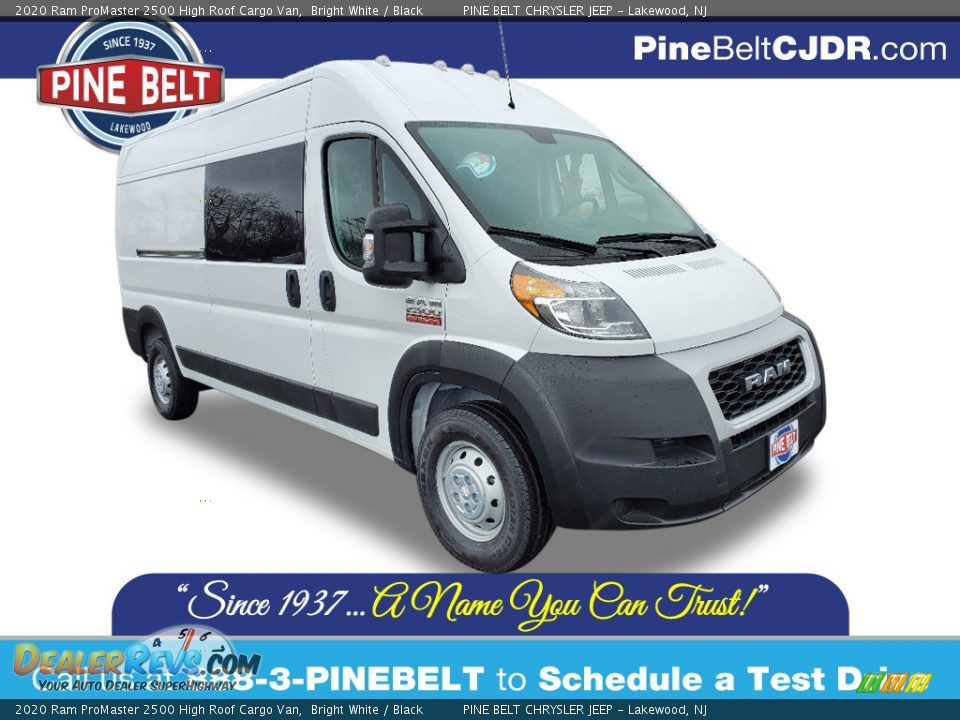 2020 Ram ProMaster 2500 High Roof Cargo Van Bright White / Black Photo #1
