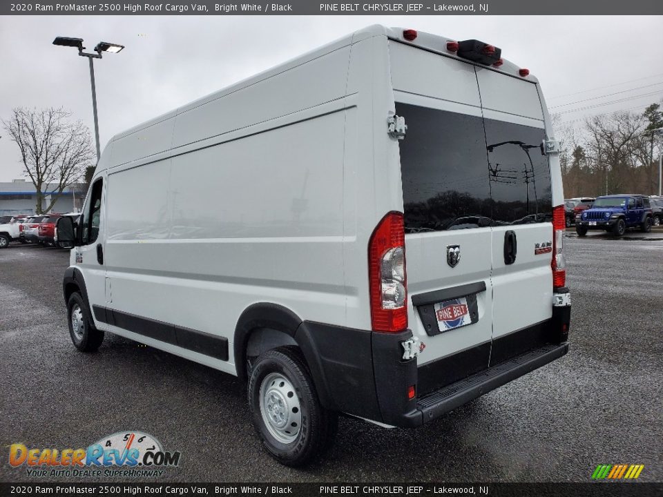 2020 Ram ProMaster 2500 High Roof Cargo Van Bright White / Black Photo #6