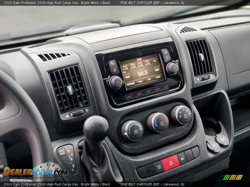 Controls of 2020 Ram ProMaster 2500 High Roof Cargo Van Photo #13