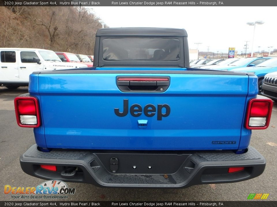 2020 Jeep Gladiator Sport 4x4 Hydro Blue Pearl / Black Photo #4