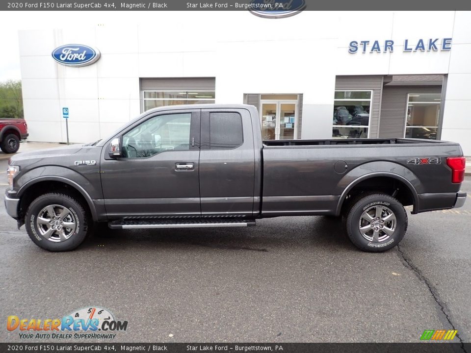 2020 Ford F150 Lariat SuperCab 4x4 Magnetic / Black Photo #2