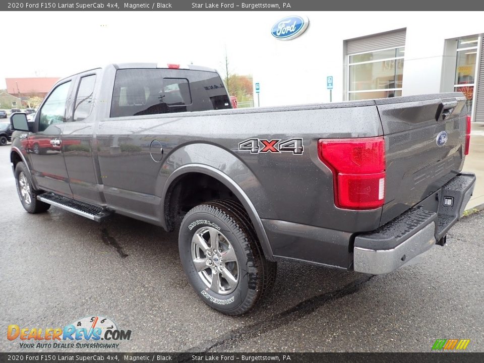 2020 Ford F150 Lariat SuperCab 4x4 Magnetic / Black Photo #3