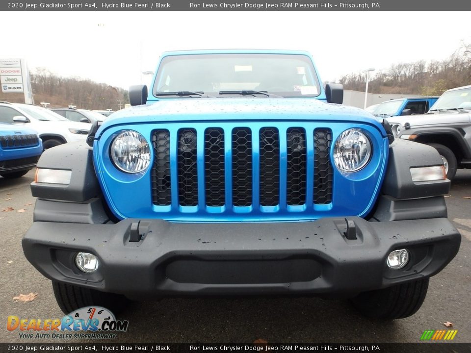 2020 Jeep Gladiator Sport 4x4 Hydro Blue Pearl / Black Photo #9