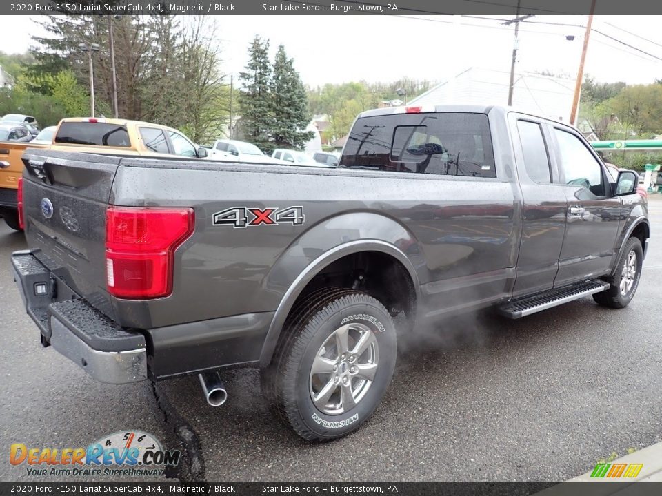 2020 Ford F150 Lariat SuperCab 4x4 Magnetic / Black Photo #6