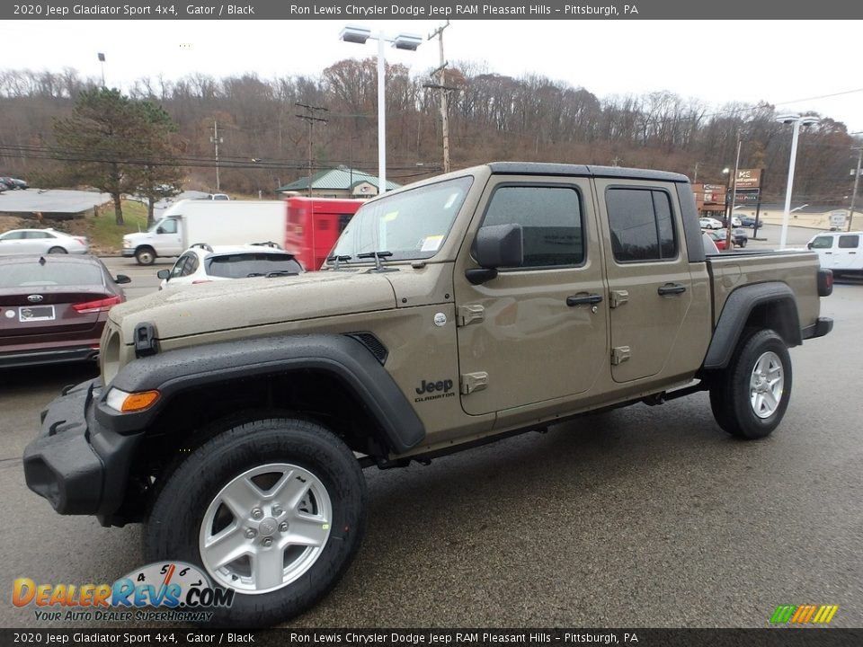 2020 Jeep Gladiator Sport 4x4 Gator / Black Photo #1