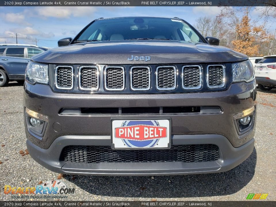 2020 Jeep Compass Latitude 4x4 Granite Crystal Metallic / Ski Gray/Black Photo #3