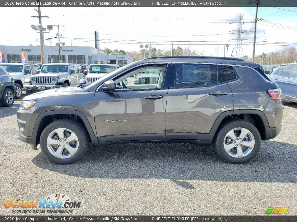 2020 Jeep Compass Latitude 4x4 Granite Crystal Metallic / Ski Gray/Black Photo #4