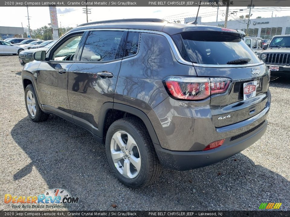 2020 Jeep Compass Latitude 4x4 Granite Crystal Metallic / Ski Gray/Black Photo #6