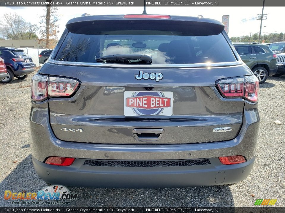 2020 Jeep Compass Latitude 4x4 Granite Crystal Metallic / Ski Gray/Black Photo #7