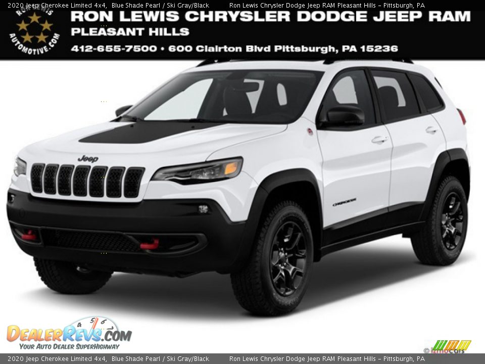 2020 Jeep Cherokee Limited 4x4 Blue Shade Pearl / Ski Gray/Black Photo #1