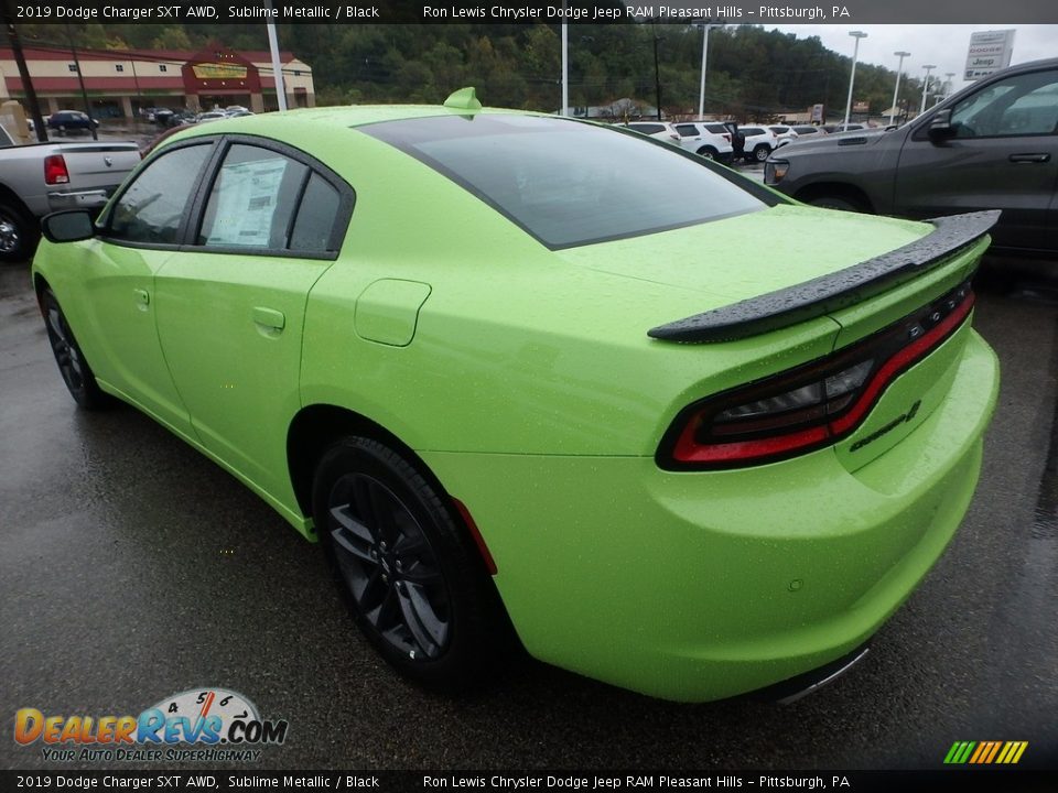 2019 Dodge Charger SXT AWD Sublime Metallic / Black Photo #3