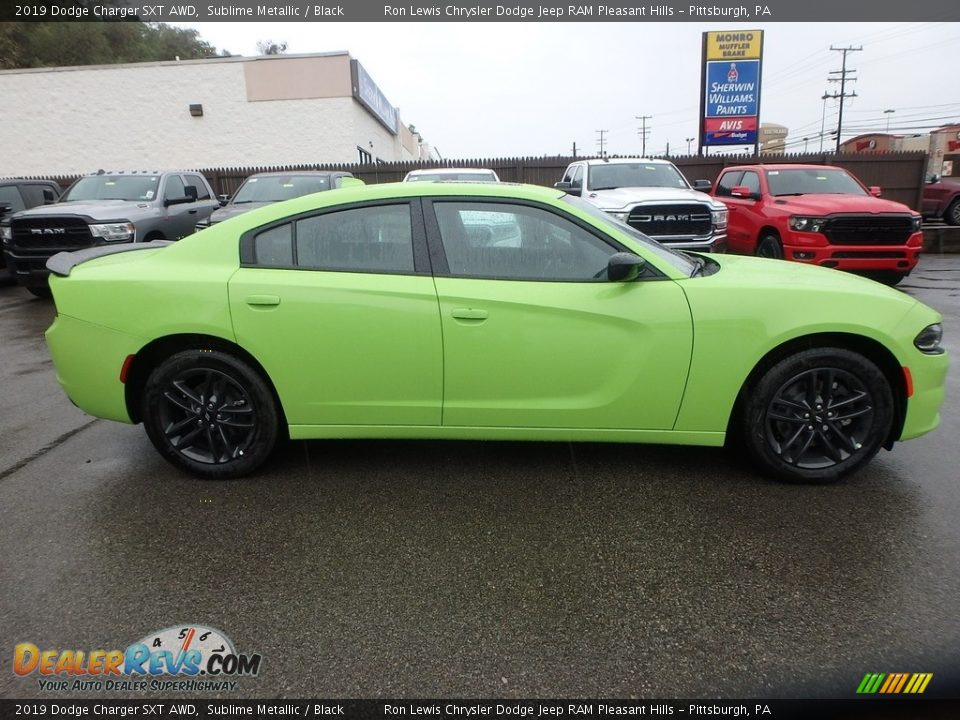 2019 Dodge Charger SXT AWD Sublime Metallic / Black Photo #7