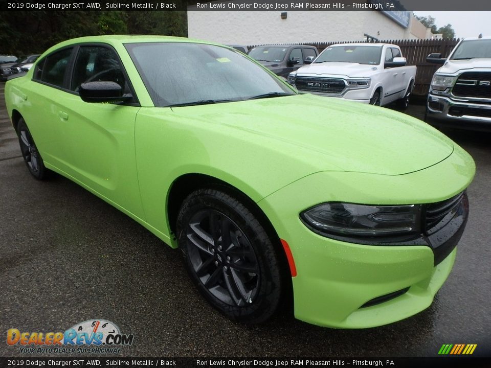 2019 Dodge Charger SXT AWD Sublime Metallic / Black Photo #8