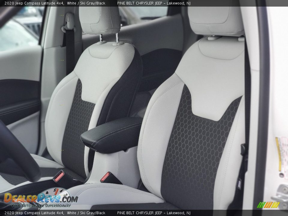 2020 Jeep Compass Latitude 4x4 White / Ski Gray/Black Photo #12