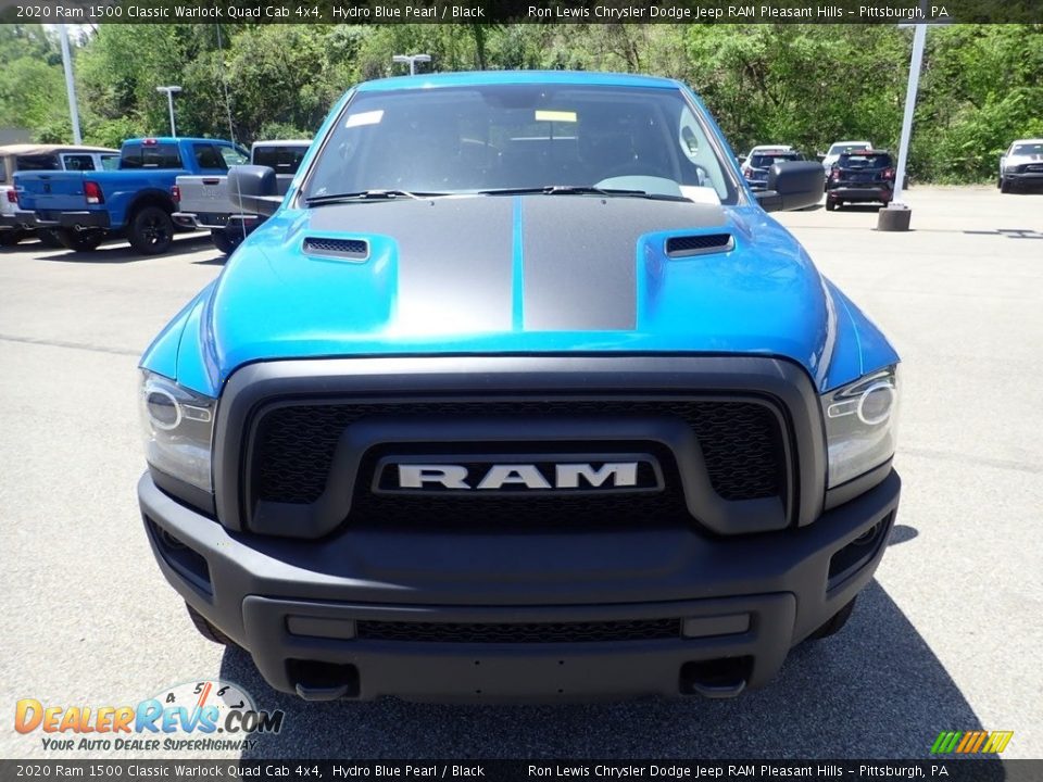 2020 Ram 1500 Classic Warlock Quad Cab 4x4 Hydro Blue Pearl / Black Photo #2