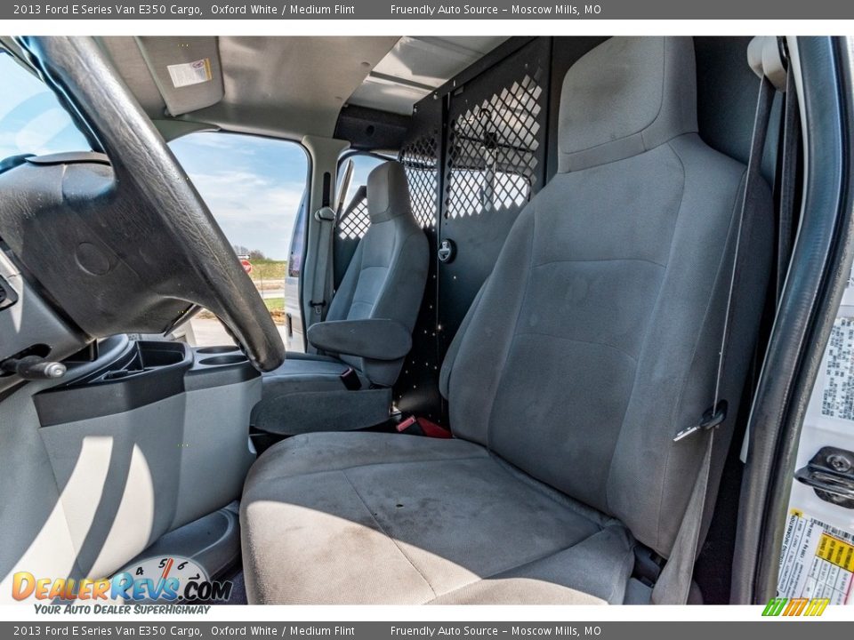 2013 Ford E Series Van E350 Cargo Oxford White / Medium Flint Photo #25
