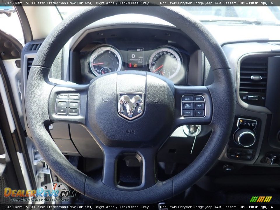 2020 Ram 1500 Classic Tradesman Crew Cab 4x4 Bright White / Black/Diesel Gray Photo #19