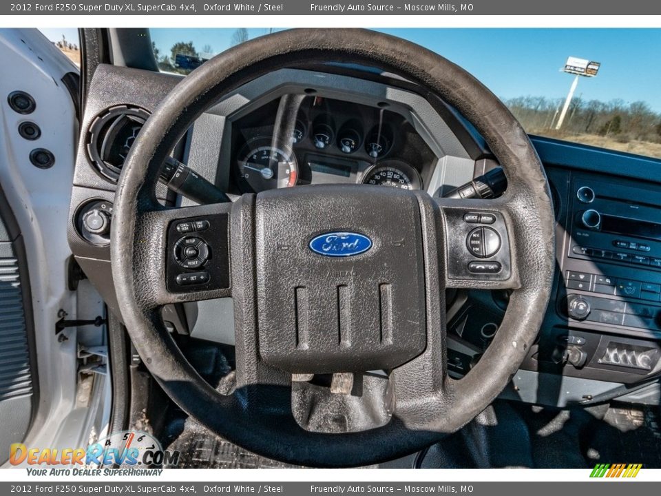2012 Ford F250 Super Duty XL SuperCab 4x4 Oxford White / Steel Photo #14