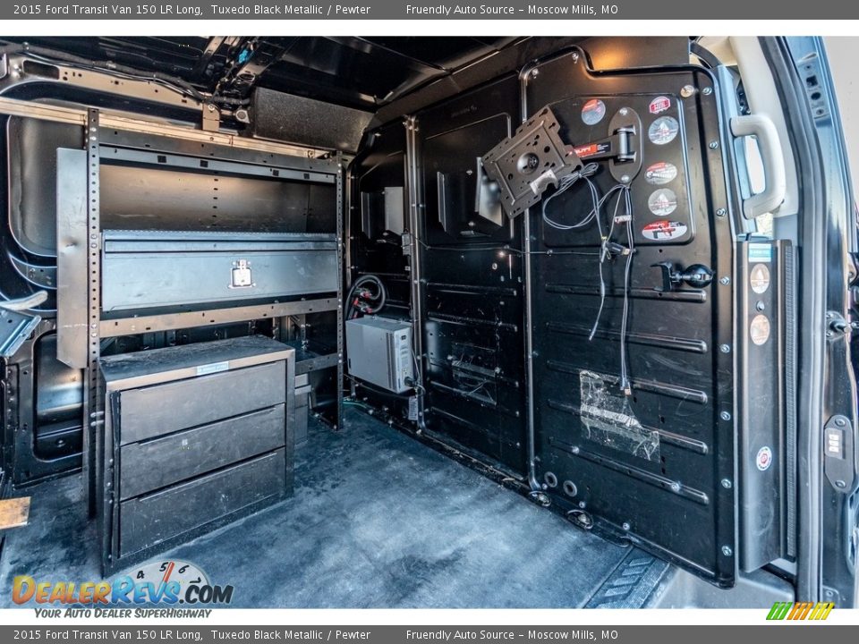 2015 Ford Transit Van 150 LR Long Tuxedo Black Metallic / Pewter Photo #9