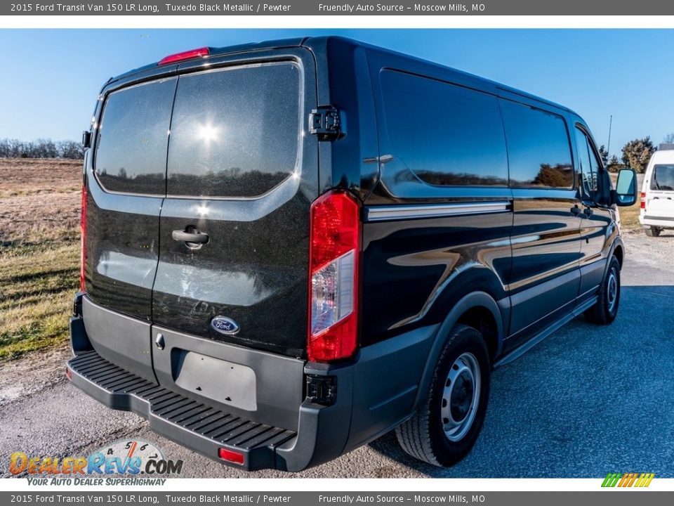 2015 Ford Transit Van 150 LR Long Tuxedo Black Metallic / Pewter Photo #12