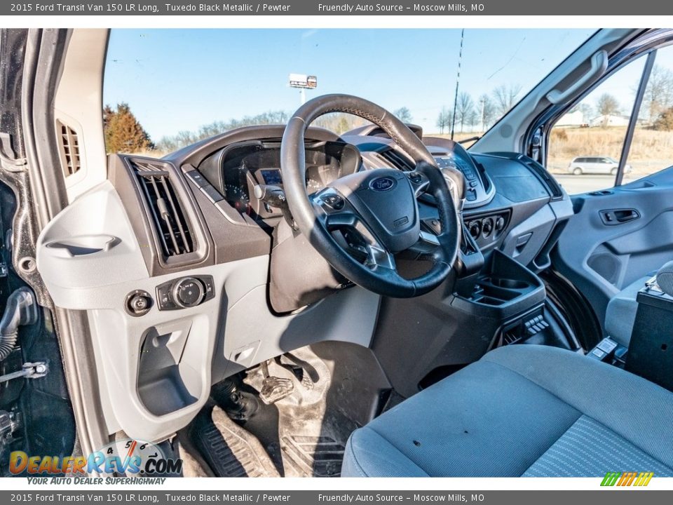 2015 Ford Transit Van 150 LR Long Tuxedo Black Metallic / Pewter Photo #26