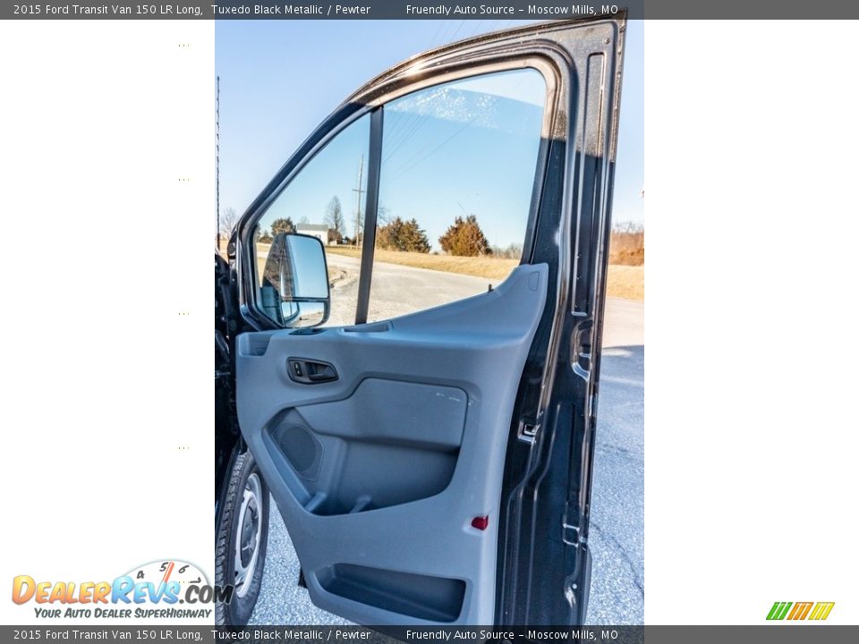 2015 Ford Transit Van 150 LR Long Tuxedo Black Metallic / Pewter Photo #28