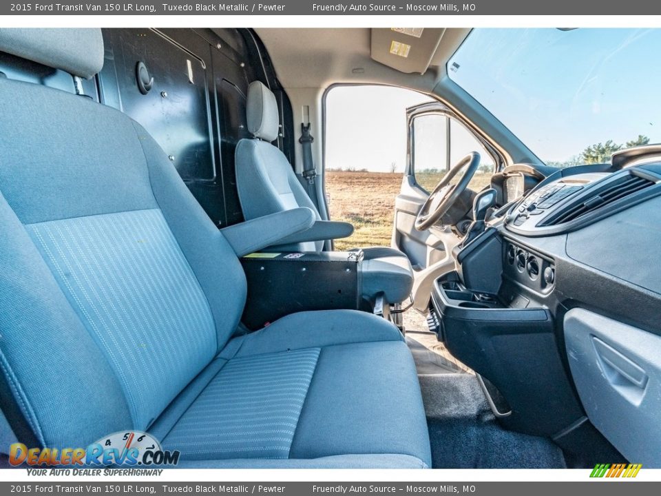 2015 Ford Transit Van 150 LR Long Tuxedo Black Metallic / Pewter Photo #30