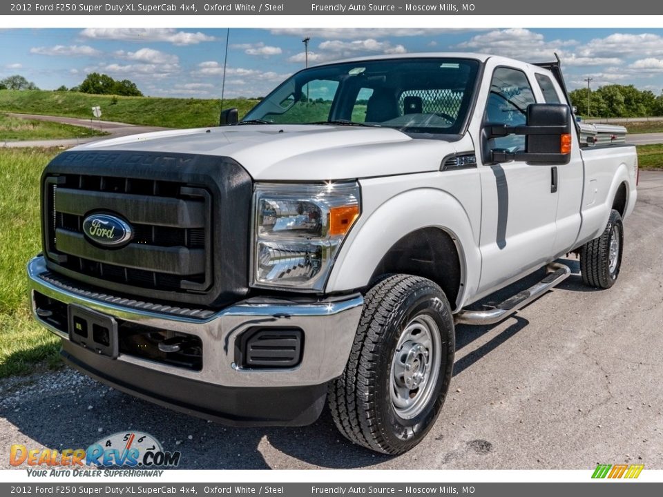 2012 Ford F250 Super Duty XL SuperCab 4x4 Oxford White / Steel Photo #7