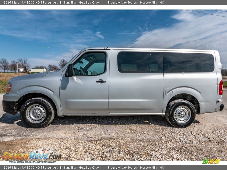 Brilliant Silver Metallic 2016 Nissan NV 3500 HD S Passenger Photo #6