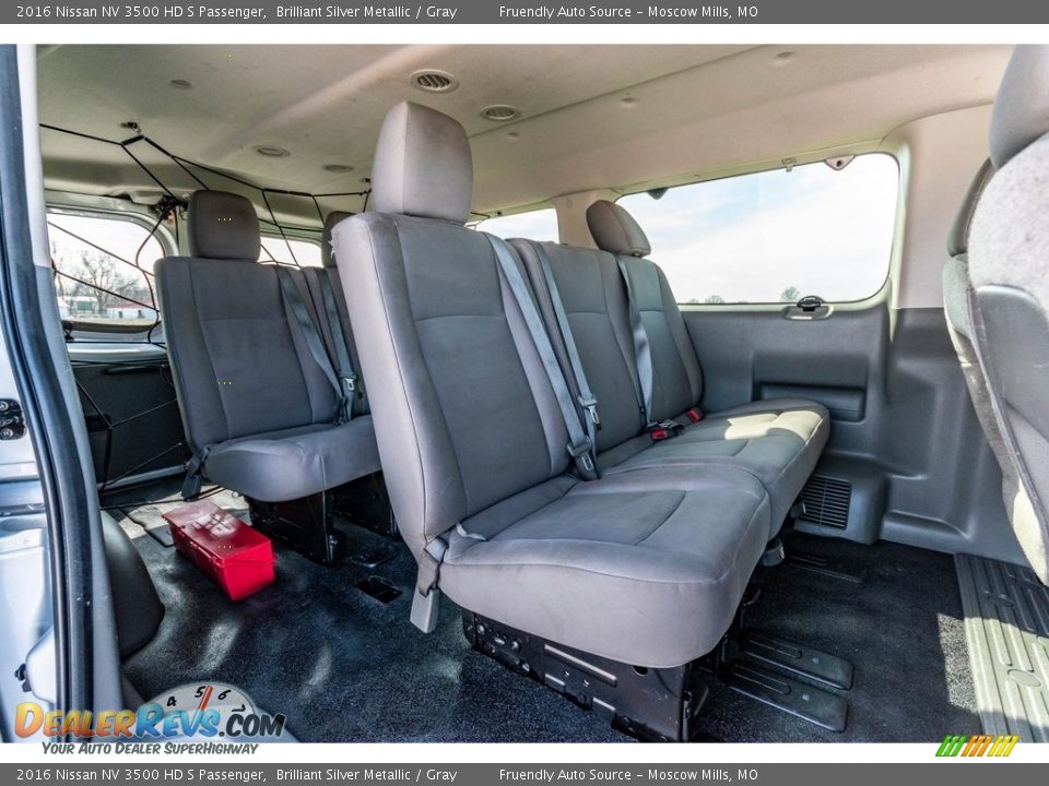 Rear Seat of 2016 Nissan NV 3500 HD S Passenger Photo #15