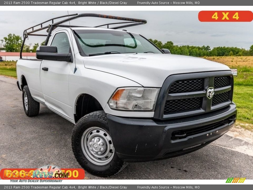 2013 Ram 2500 Tradesman Regular Cab 4x4 Bright White / Black/Diesel Gray Photo #1