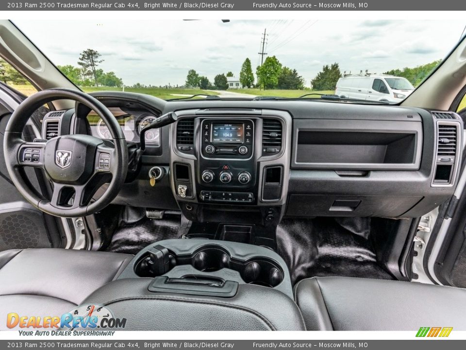 2013 Ram 2500 Tradesman Regular Cab 4x4 Bright White / Black/Diesel Gray Photo #9