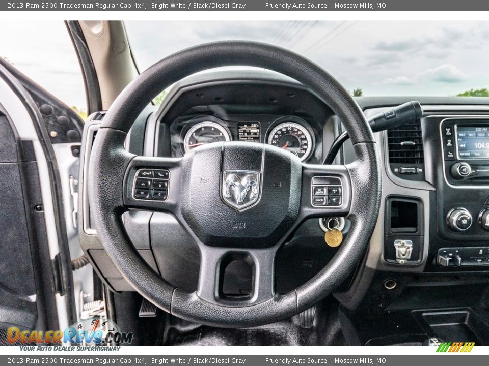 2013 Ram 2500 Tradesman Regular Cab 4x4 Bright White / Black/Diesel Gray Photo #11