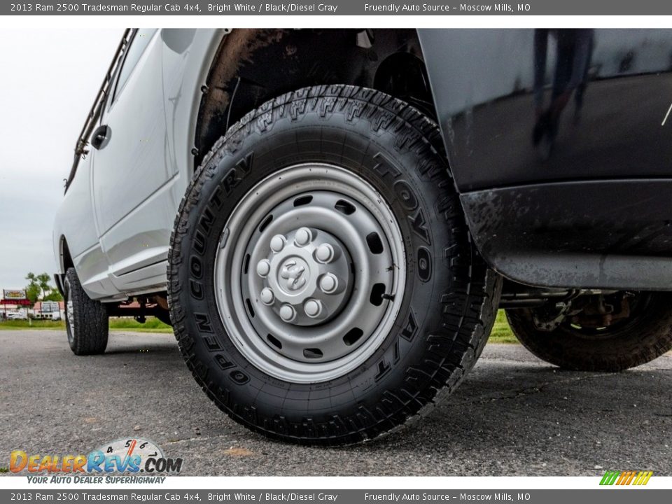 2013 Ram 2500 Tradesman Regular Cab 4x4 Bright White / Black/Diesel Gray Photo #17