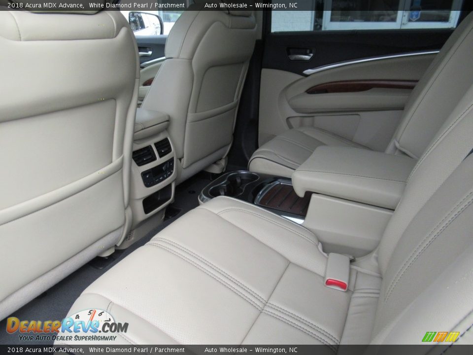 2018 Acura MDX Advance White Diamond Pearl / Parchment Photo #11