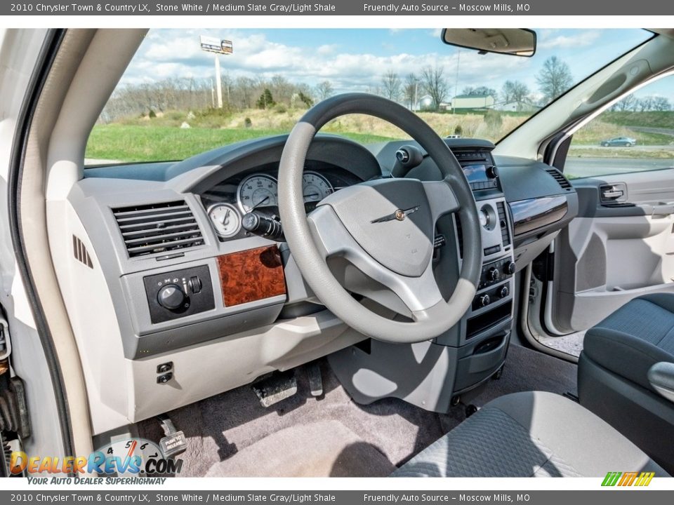 2010 Chrysler Town & Country LX Stone White / Medium Slate Gray/Light Shale Photo #16