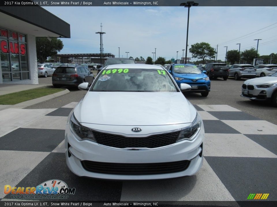 2017 Kia Optima LX 1.6T Snow White Pearl / Beige Photo #2