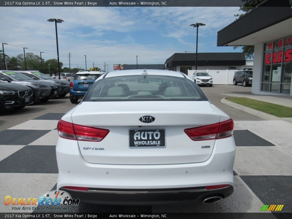 2017 Kia Optima LX 1.6T Snow White Pearl / Beige Photo #4