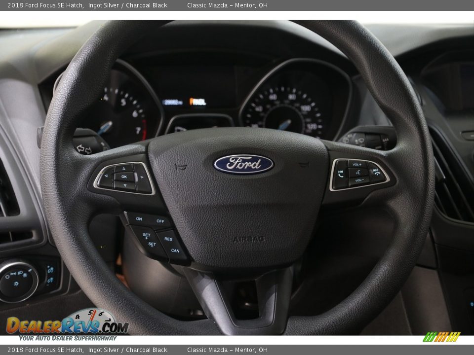 2018 Ford Focus SE Hatch Ingot Silver / Charcoal Black Photo #6