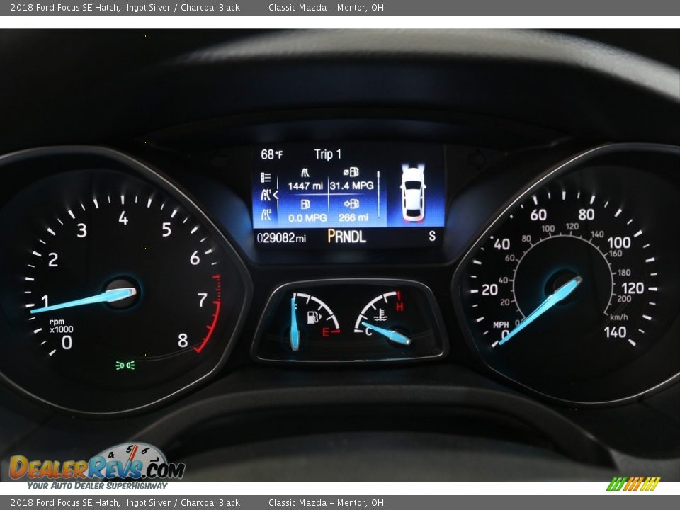 2018 Ford Focus SE Hatch Ingot Silver / Charcoal Black Photo #7
