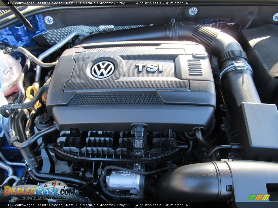 2017 Volkswagen Passat SE Sedan Reef Blue Metallic / Moonrock Gray Photo #6