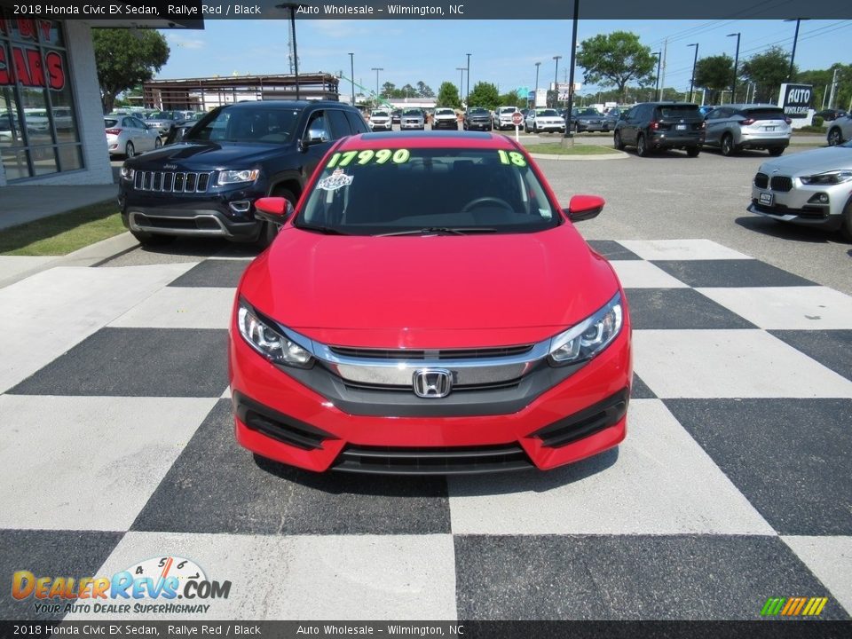 2018 Honda Civic EX Sedan Rallye Red / Black Photo #2