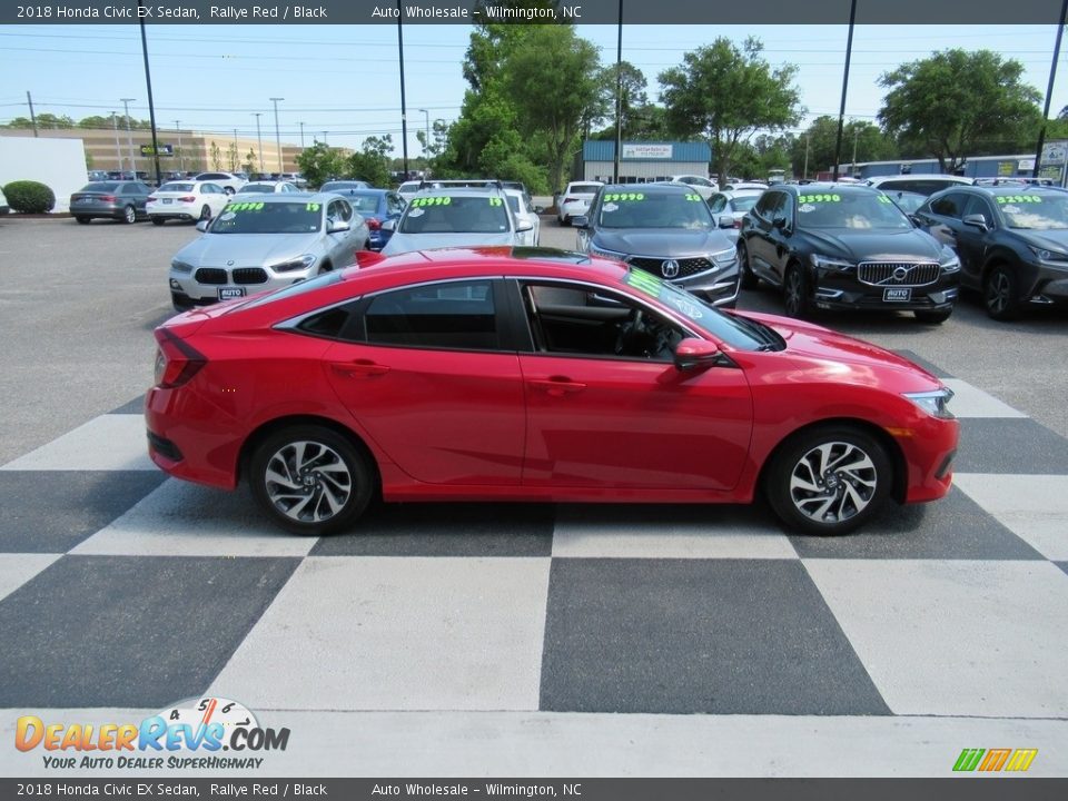 2018 Honda Civic EX Sedan Rallye Red / Black Photo #3