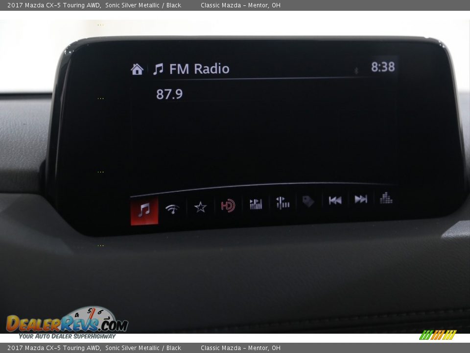 2017 Mazda CX-5 Touring AWD Sonic Silver Metallic / Black Photo #12