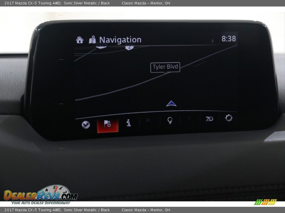 2017 Mazda CX-5 Touring AWD Sonic Silver Metallic / Black Photo #14