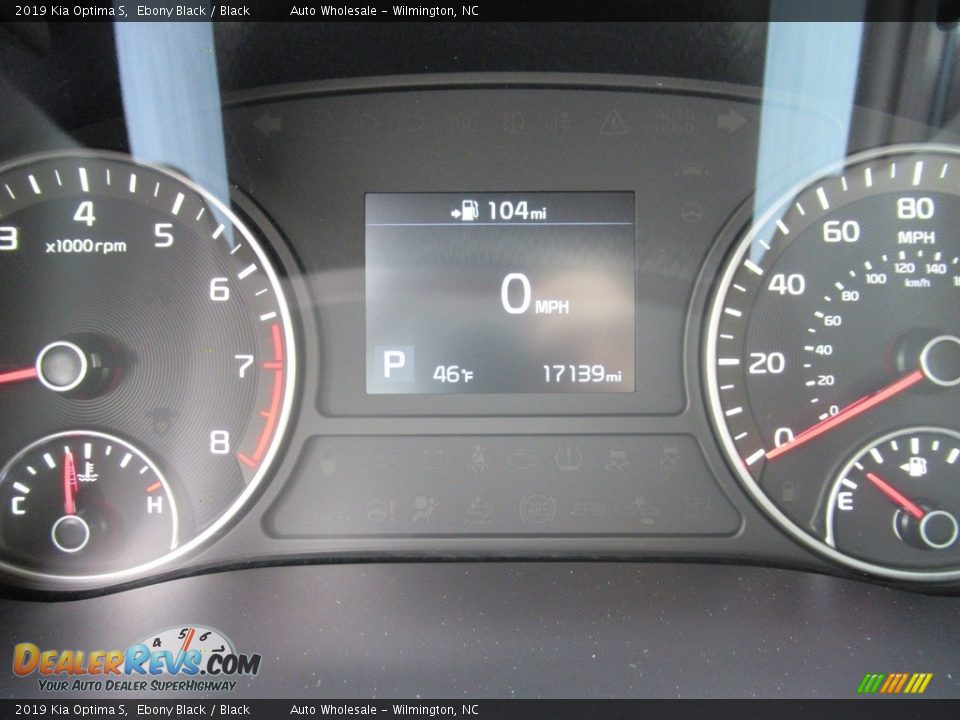 2019 Kia Optima S Ebony Black / Black Photo #16