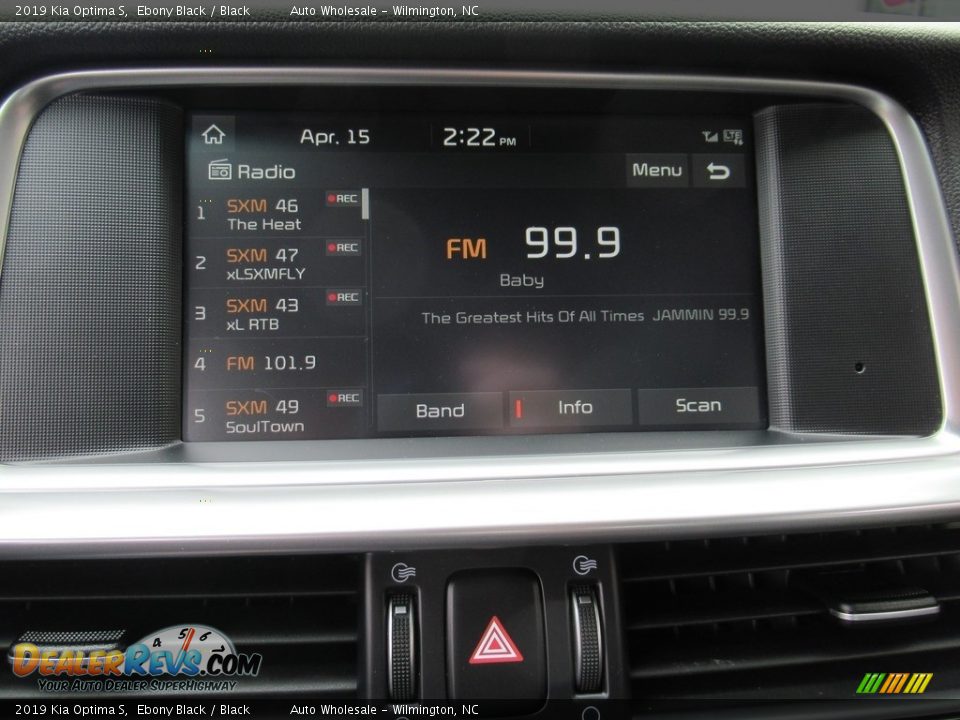 2019 Kia Optima S Ebony Black / Black Photo #17