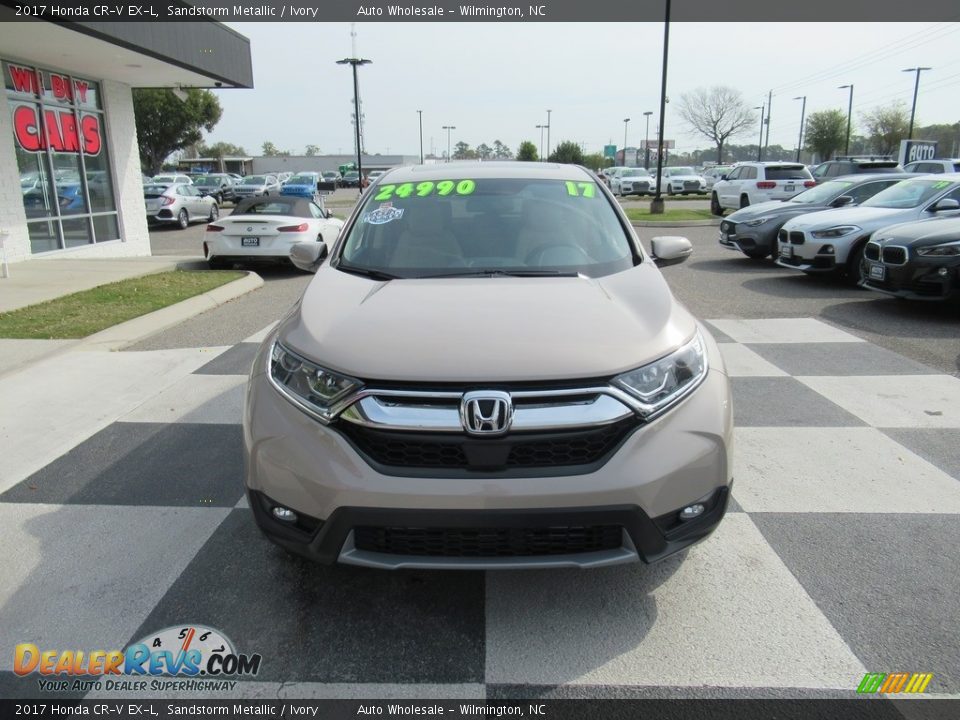 2017 Honda CR-V EX-L Sandstorm Metallic / Ivory Photo #2